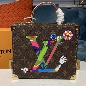 Replica Louis Vuitton M92476 Monogram Murakami Takashi Collaboration Handbags Monogram Canvas With LV