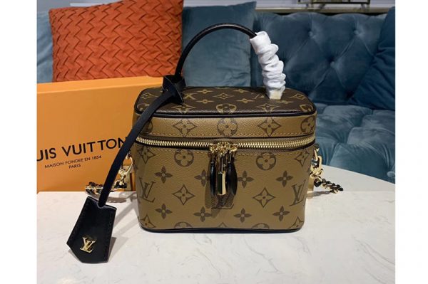 Replica Louis Vuitton M44495 LV Nice Mini beauty case Bags Monogram Reverse canvas