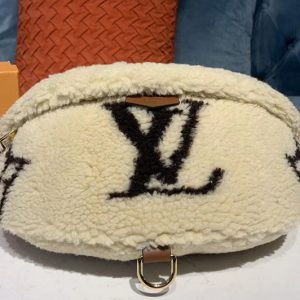 Replica Louis Vuitton M55425 LV Bumbag Monogram Canvas With Woolen