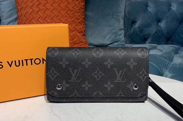 Replica Louis Vuitton M58080 LV Kasai Wallet Monogram Eclipse Canvas