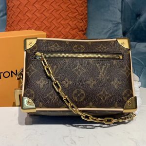 Replica Louis Vuitton M68906 LV Mini Soft Trunk bags Monogram canvas with smooth leather