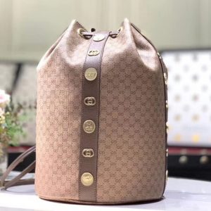 Replica Gucci ‎574775 Mini GG Supreme drawstring backpack Beige/ebony mini GG Supreme canvas