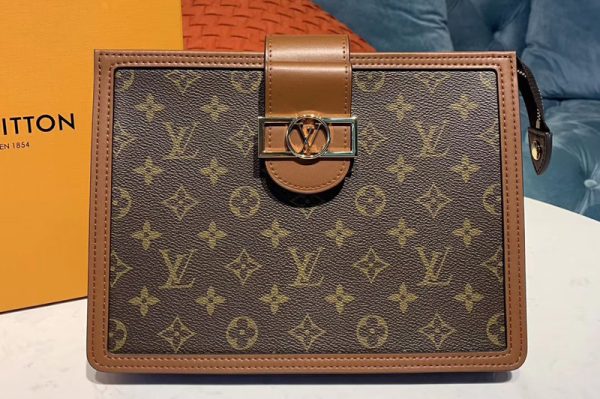 Replica Louis Vuitton M44178 LV Dauphine Clutch Monogram Canvas