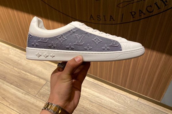 Replica Louis Vuitton 1A5HB8 LV Luxembourg sneaker in Monogram textile and calf leather