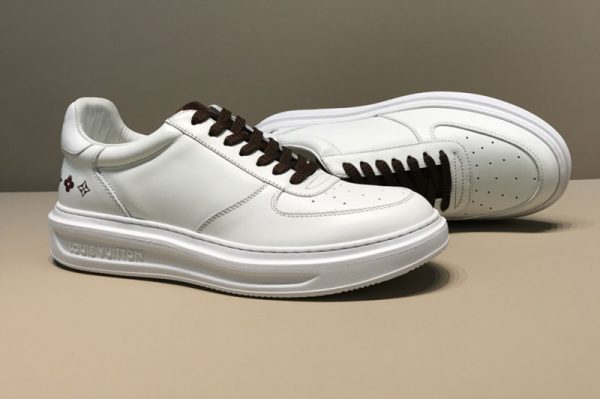 Replica Louis Vuitton 1A5XIF LV Beverly Hills Sneaker in White calf leather