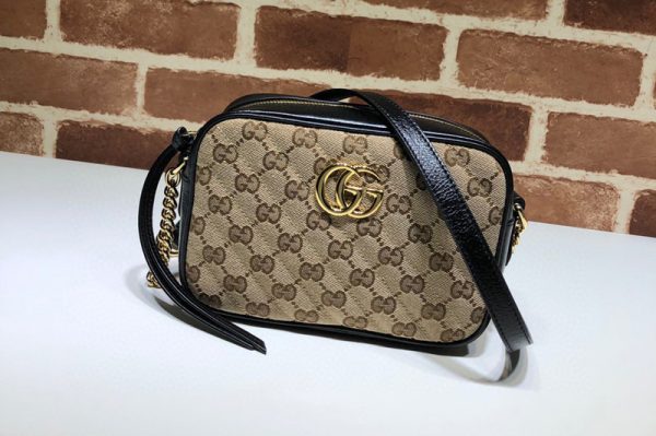 Replica Gucci 448065 GG Marmont matelasse mini bag in GG Canvas