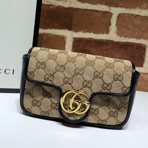 Replica Gucci ‎574969 GG Marmont super mini bag in GG Supreme Canvas