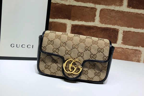 Replica Gucci ‎574969 GG Marmont super mini bag in GG Supreme Canvas