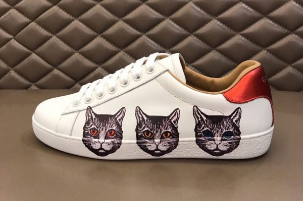 Replica Mens and Womens Gucci 577147 Ace sneaker with Mystic Cat