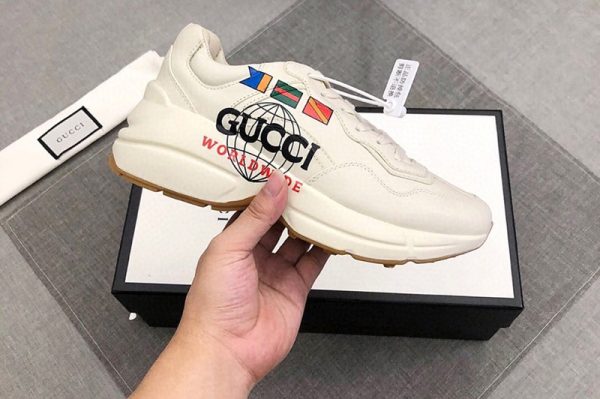 Replica Mens and Womens Gucci 599146 Rhyton Gucci Worldwide sneaker