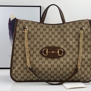 Replica Gucci 623695 Gucci 1955 Horsebit large tote bag in Original GG canvas