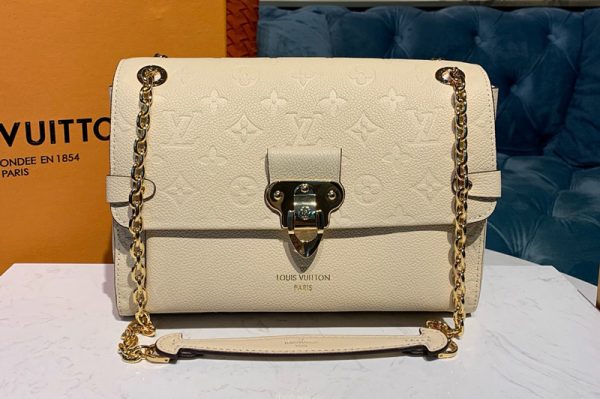 Replica Louis Vuitton M44523 LV Vavin PM Bag in Beige Monogram Empreinte leather