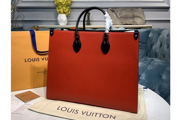 Replica Louis Vuitton M56229 LV Onthego GM tote bag in Red Epi Leather