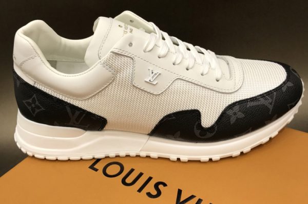 Replica Louis Vuitton 1A7UMS LV Run Away sneaker in Monogram Eclipse canvas and textile