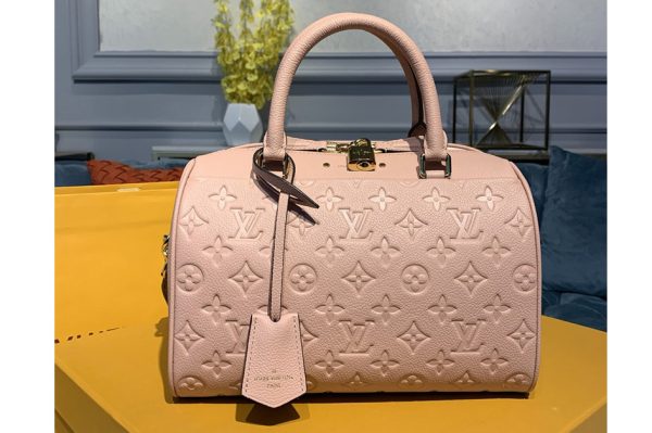 Replica Louis Vuitton M42401 Speedy Bandouliere 25 handbag in Pink Monogram Empreinte leather