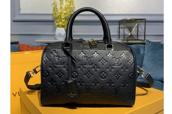 Replica Louis Vuitton M42401 Speedy Bandouliere 25 handbag in Black Monogram Empreinte leather