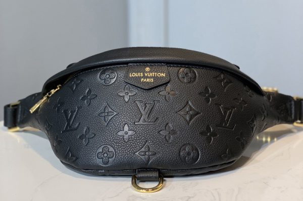 Replica Louis Vuitton M44812 LV Bumbag in Black Monogram Empreinte leather