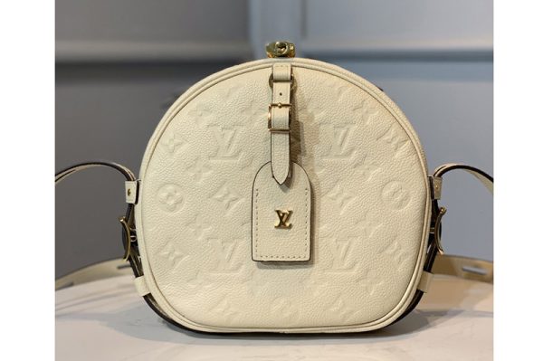 Replica Louis Vuitton M45276 LV Boite Chapeau Souple MM handbag in Cream Monogram Empreinte leather