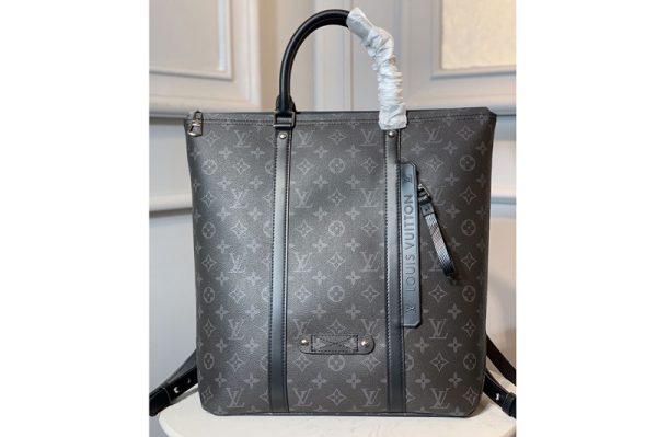 Replica Louis Vuitton M45221 LV Anton tote Bag in Monogram Eclipse Canvas