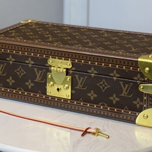 Replica Louis Vuitton M47641 LV 8 watch case in Monogram canvas