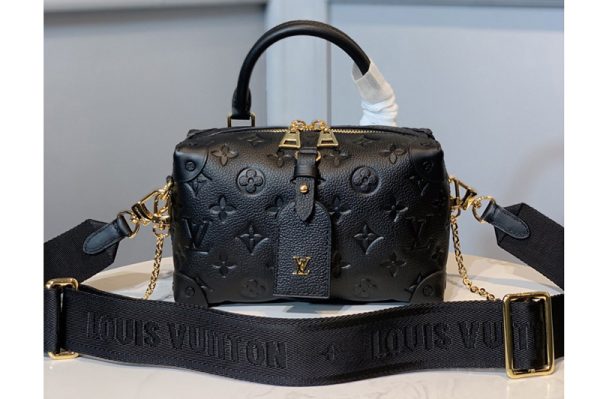 Replica Louis Vuitton M56319 LV HandBag in Black Monogram Empreinte Leather