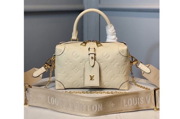 Replica Louis Vuitton M56319 LV HandBag in Beige Monogram Empreinte Leather