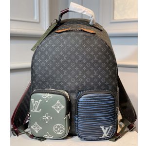 Replica Louis Vuitton M56853 LV Backpack in Monogram Eclipse Canvas