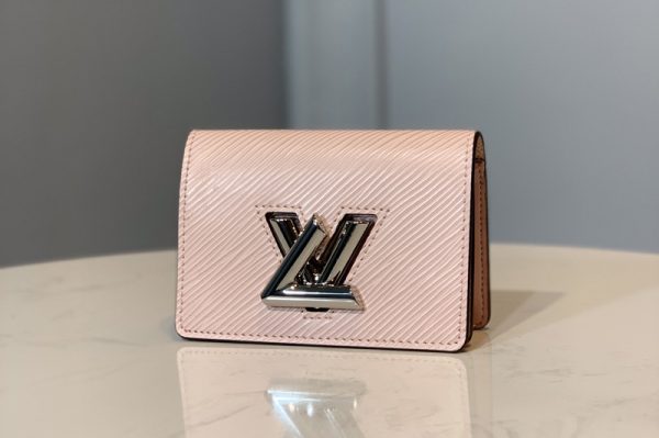 Replica Louis Vuitton M68681 LV Twist Multicartes Wallet in Pink Epi leather