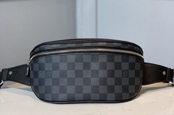 Replica Louis Vuitton N40362 LV Campus Bumbag in Damier Graphite Canvas