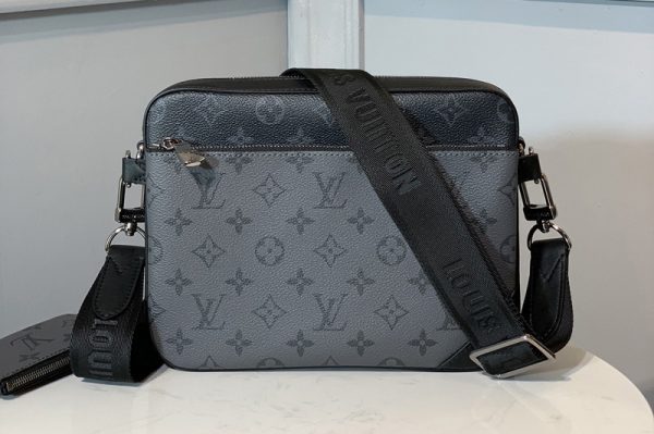 Replica Louis Vuitton M69443 LV Trio Messenger bag in Monogram Eclipse canvas