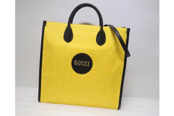 Replica Gucci 630355 Gucci Off The Grid long tote bag in Yellow GG nylon