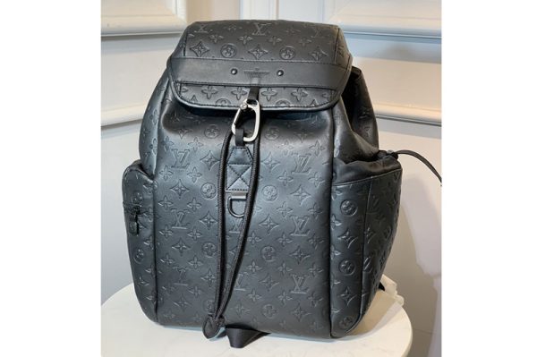 Replica Louis Vuitton M43680 LV Discovery Backpack in Monogram Shadow calf leather