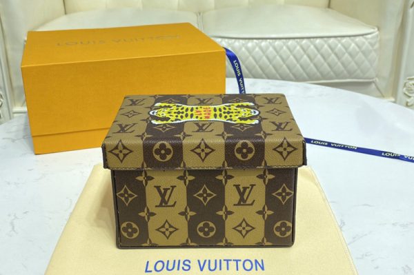 Replica Louis Vuitton GI0718 LV Nigo Monogram box in Monogram Stripes canvas