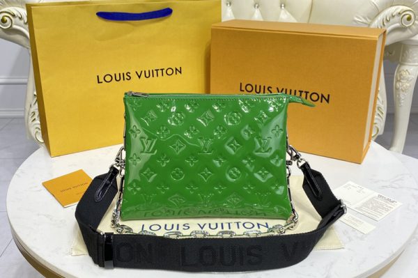 Replica Louis Vuitton M57790 LV Coussin PM handbag in Green Monogram Vernis