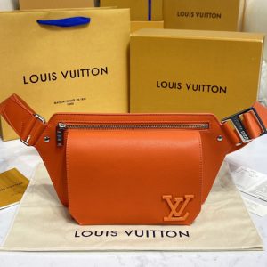 Replica Louis Vuitton M59625 LV Aerogram Slingbag in Orange Aerogram leather