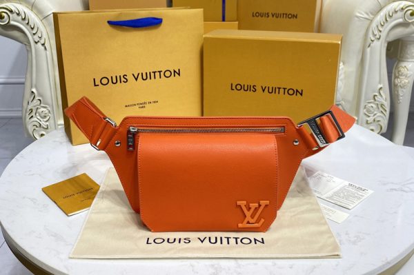 Replica Louis Vuitton M59625 LV Aerogram Slingbag in Orange Aerogram leather