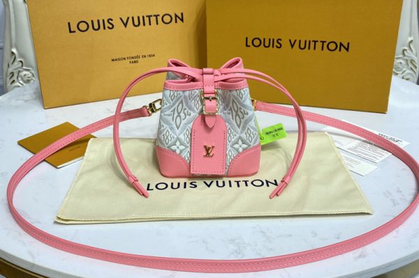 Replica Louis Vuitton M81112 LV Noé purse in Since 1854 jacquard canvas