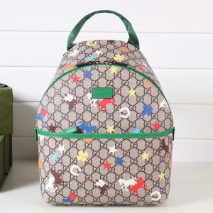 Replica Gucci ‎271327 Children's backpack in Beige and ebony GG Supreme canvas