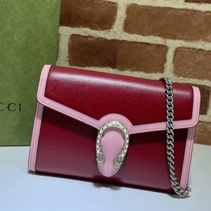 Replica Gucci 401231 Dionysus mini chain bag in Burgundy Leather