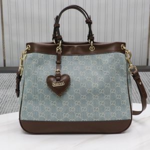 Replica Gucci 688666 Ophidia Web Bag in Blue Supreme Canvas