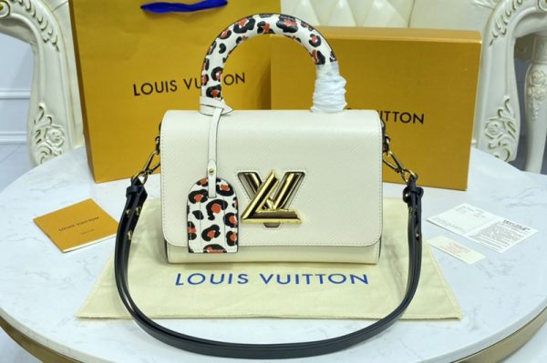 Replica Louis Vuitton M58546 LV Twist PM handbag in Quartz Epi leather