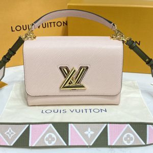 Replica Louis Vuitton M59028 LV Twist MM handbag in Rose Jasmin Epi leather