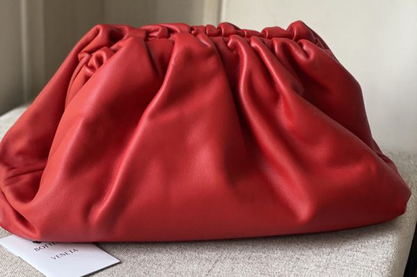 Replica Bottega Veneta 576227 pouch bag Soft oversize clutch in Red Nappa leather