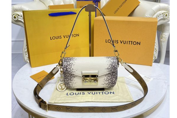 Replica Louis Vuitton M20395 LV Swing handbag in Lizard Calfskin leather