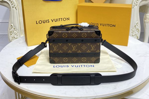 Replica Louis Vuitton M45935 LV Handle Soft Trunk Bag in Monogram Macassar coated canvas