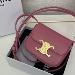 Replica Celine 10I513 MINI TRIOMPHE Bag IN Pink SHINY CALFSKIN