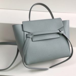 Replica Celine 189003 Nano Belt Bag in Mineral Grained Calfskin