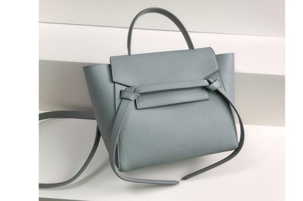 Replica Celine 189003 Nano Belt Bag in Mineral Grained Calfskin