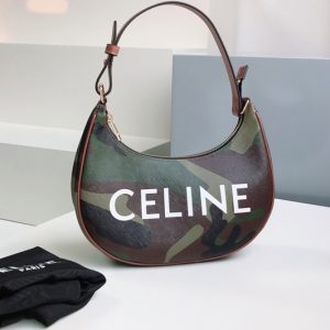 Replica Celine 193953 Ava Bag in camouflage smooth calfskin with celine print