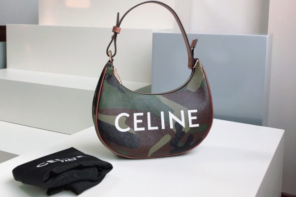 Replica Celine 193953 Ava Bag in camouflage smooth calfskin with celine print